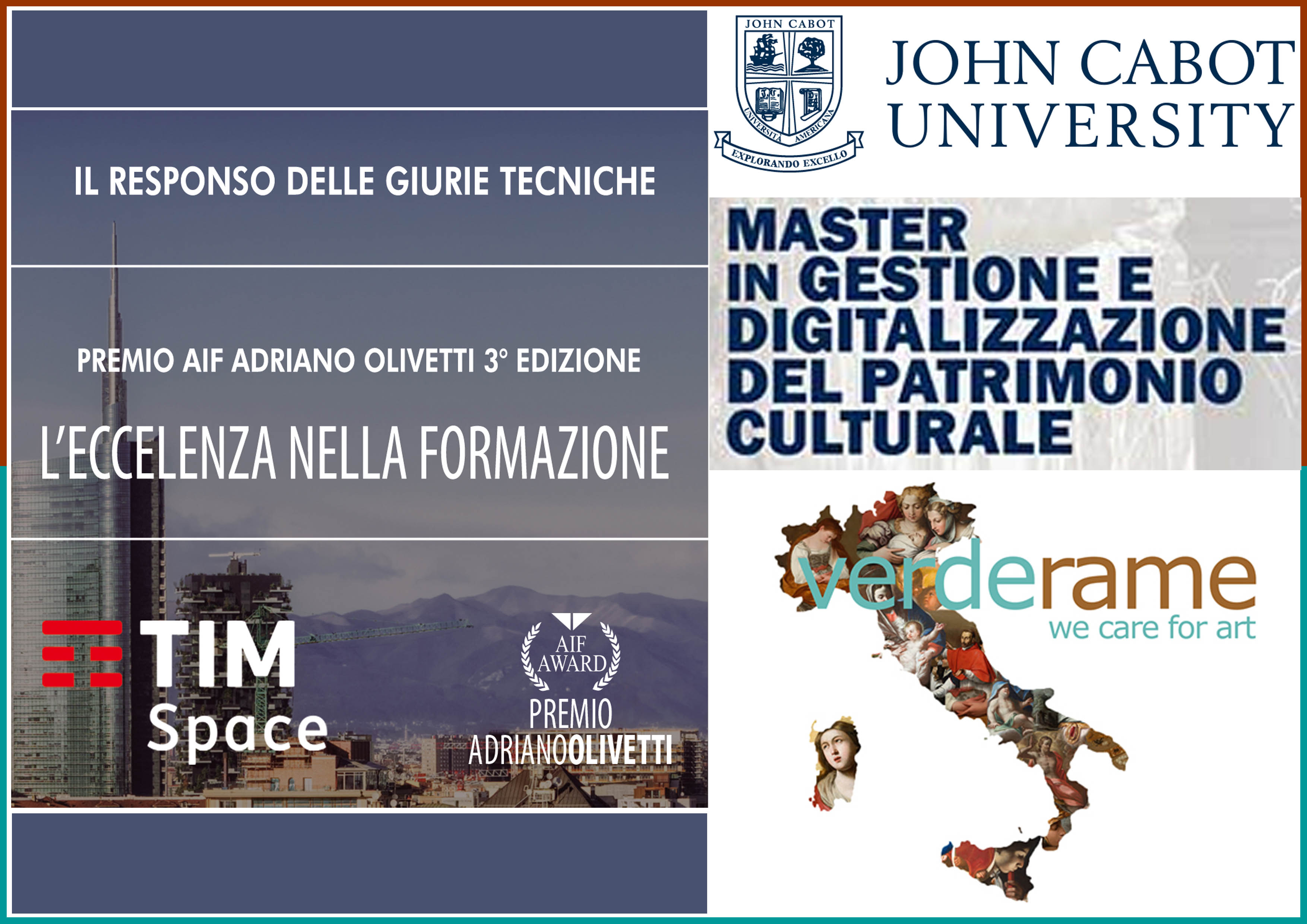 Premio “Adriano Olivetti” alla JCU per il master in “Gestione e digitalizzazione del patrimonio culturale”